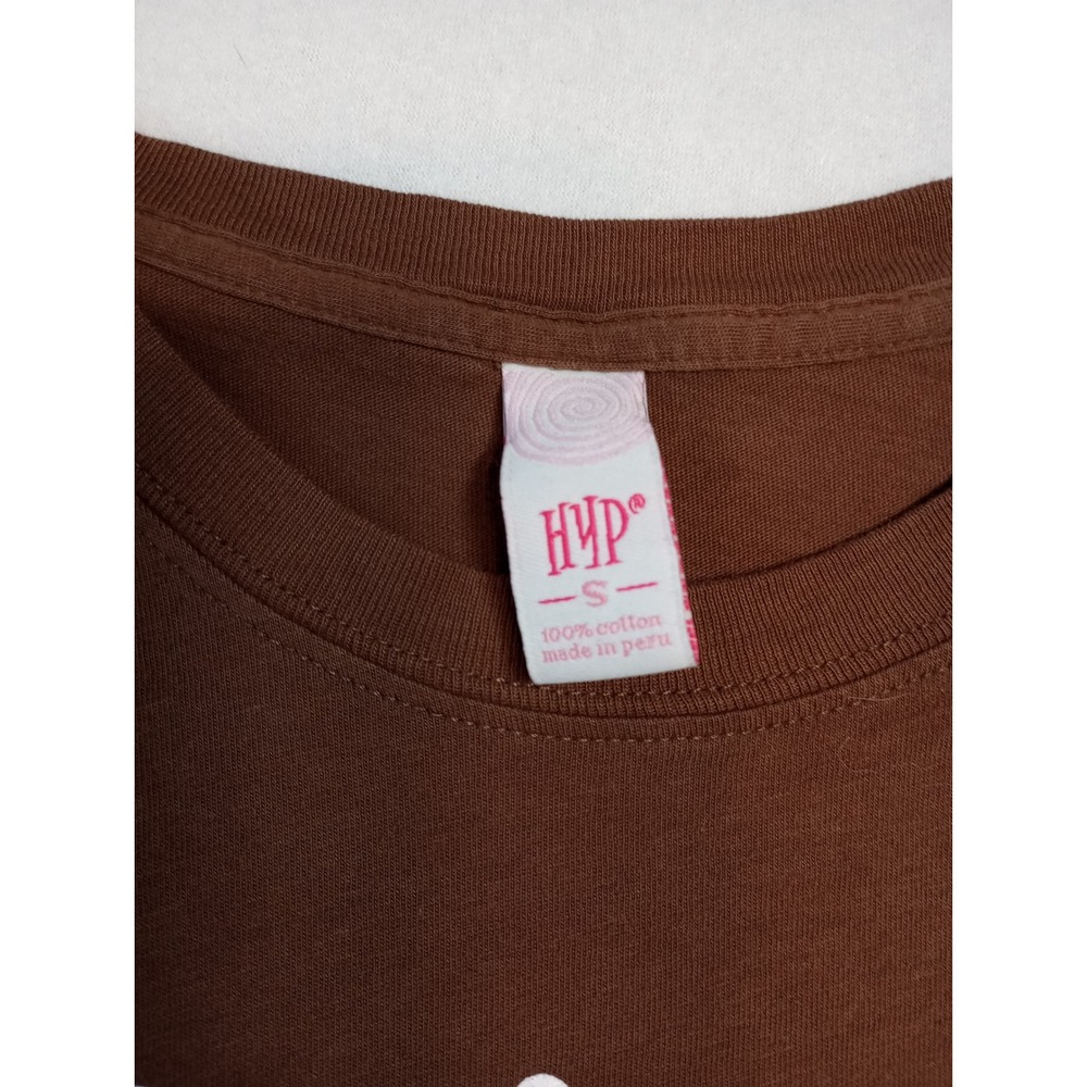 Vintage 90s HYP Spiral Tag Shirt Savannah Brown Short Sleeve Size‎ Small Y2K - Picture 3 of 8